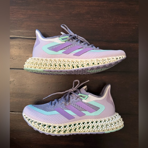 Adidas 4DFWD 2 Size 6.5 6 1/2 Running Shoe Silver Violet Violet Fusion Pulse Min - Picture 11 of 12